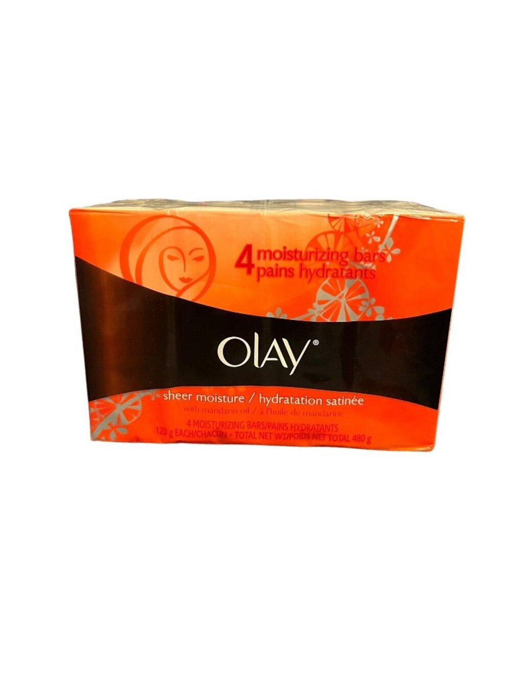 4 Olay Sheer Moisture Mandarin Oil Soap 4.25 oz Each , New